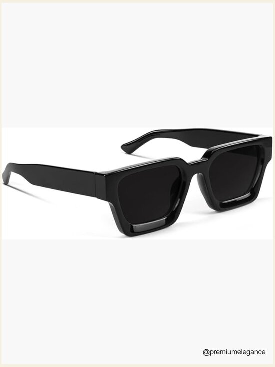 Accessories - Trendy Square Sunglasses UV Protection Chunky Frame Unisex Shades